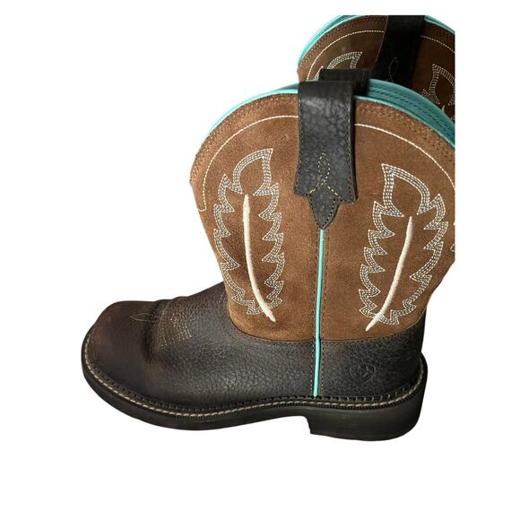 Ariat Women’s Fatbaby Heritage Feather II Western Boot Womens 8B - Picture 2 of 13